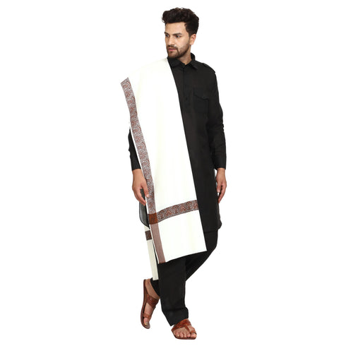 Men's Woven Acrylic Shawl